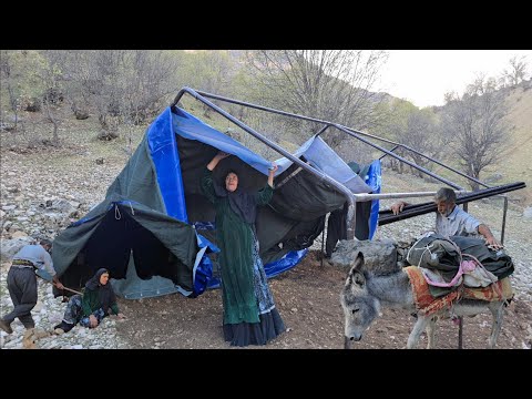 lran nomadic life : Jahangir's attempt to pitch a tent in