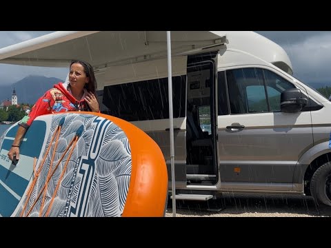 KARAVAN İLE GÖL KENARI KAMPTA YAĞMURLU BİR GÜN-BLED