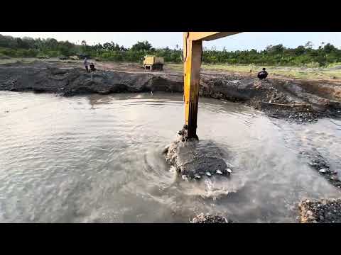 Excavator Loading Rocks Heavy Equipment & Construction