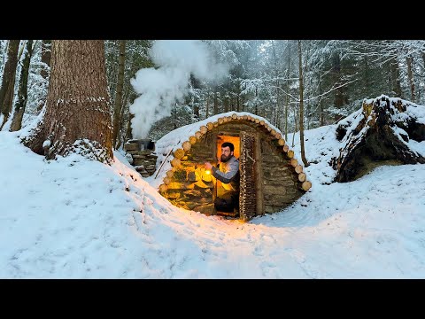 Building a Heavy Stone Shelter for Winter Survival