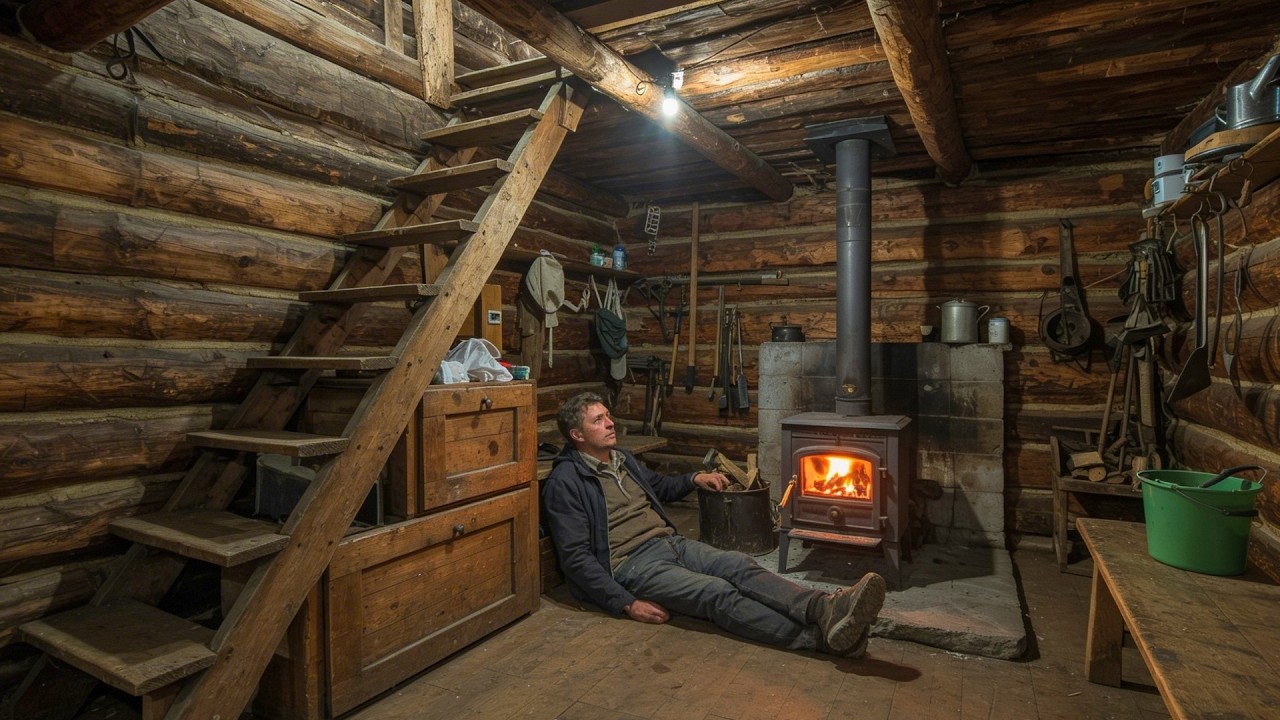Man Builds SECRET Cabin to Survive Alone in the Wild by