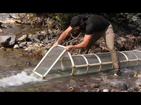 Man Uses Amazing FISHING TECHNIQUES & Makes the Most INSANE