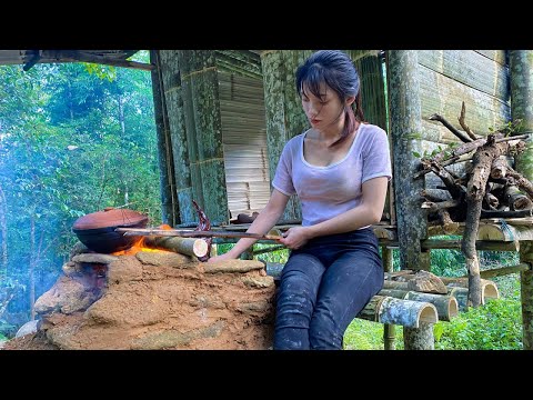 skills to live wild alone, make cakes with wild potatoes,