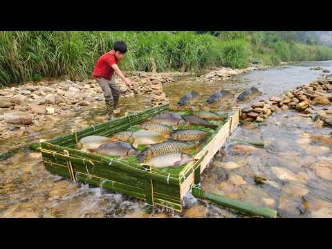 The video documents Lam's journey of making his own fish