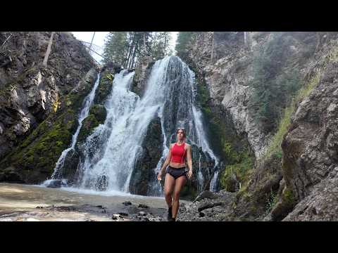 Camping in Grizzly Country | Montana Waterfall