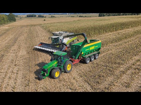 Zber slnečnice 2026 2x Claas Lexion 8800TT John Deere