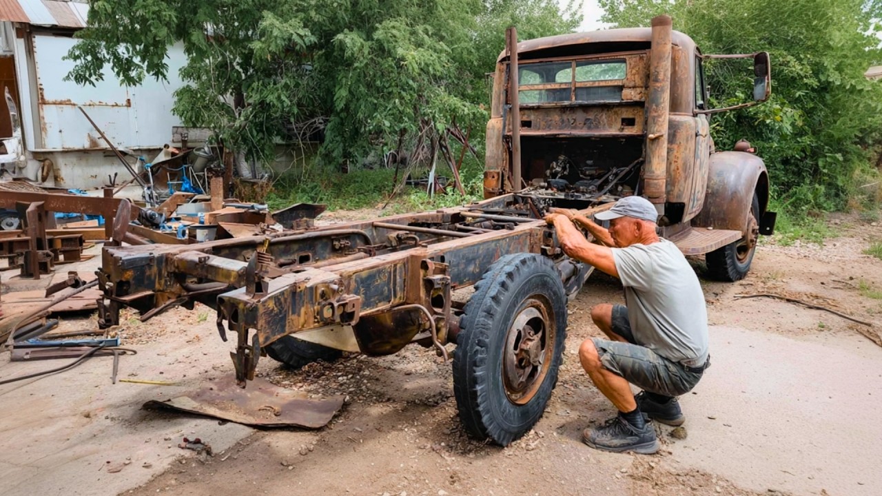 Abandoned TRUCK Full Restoration: From Junk to Brand New
