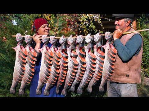 Fresh Trout Cooked in a Wood Fired Oven A Traditional