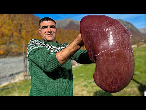 Cooking Beef Liver According To A Special Rustic Recipe A