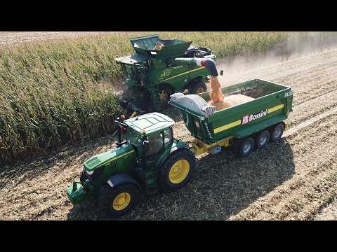 John Deere S780 | Olimac Drago2 | Trebbiatura Mais
