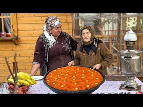 Traditional Azerbaijani Hazelnut Baklava in Tandoor |