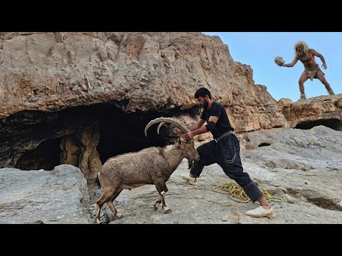 "I entered the cavemen's territory to hunt a mountain goat;