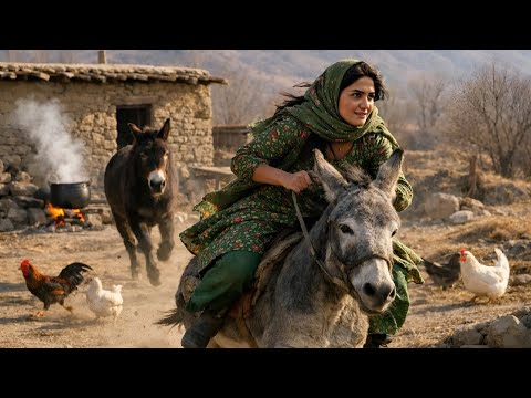Village Life In Iran: Amazing Cooking & Donkey Riding By A