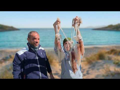 ÇEŞME'DE KALAMAR COŞTU! - KIYIDAN BALIK AVI MACERAMIZ!