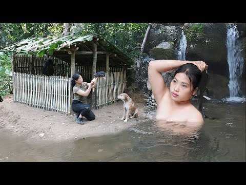 Building a New Shelter Deep in the Forest and Caring for