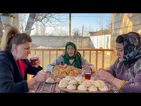 Making Traditional Azerbaijani Sweets In The Grandma Rose's