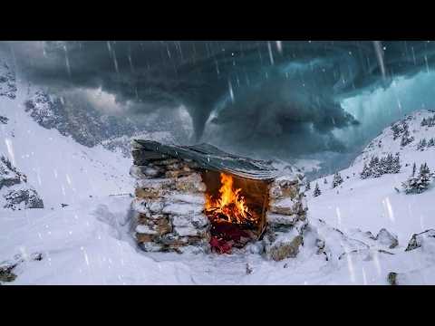 A secret Stone House on the Frozen Mountain Can it