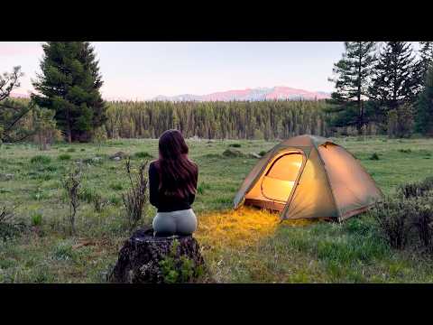 Alone in the Wild Solo Camping in the Mountains