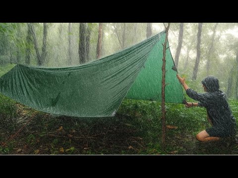Heavy Rain Camping - Heavy Rain Solo Camping