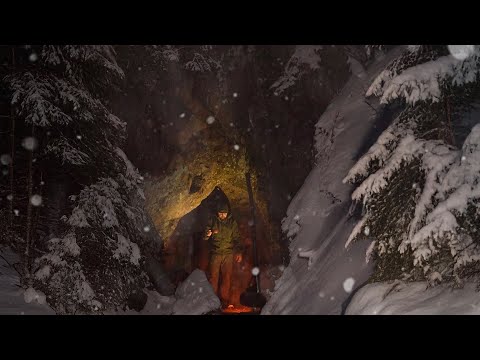 The cave saved me from blizzard Solo overnight ASMR