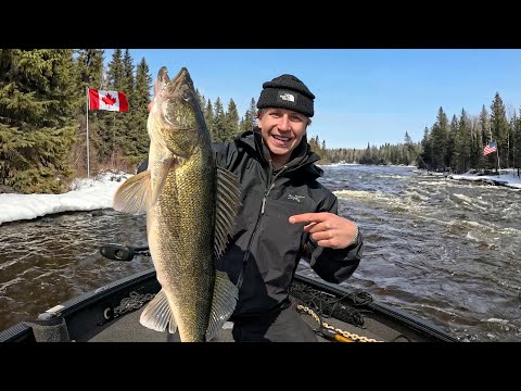 2 Days Fishing Canada’s Border for GIANT Walleyes