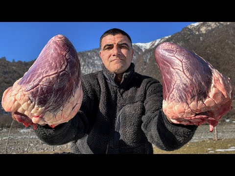 Beef Heart Recipe - Faraway Village Cooking - Cooking in