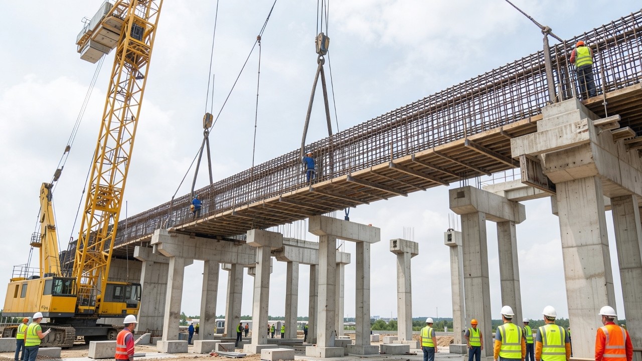 Incredible Process of Building a MODERN BRIDGE Amazing