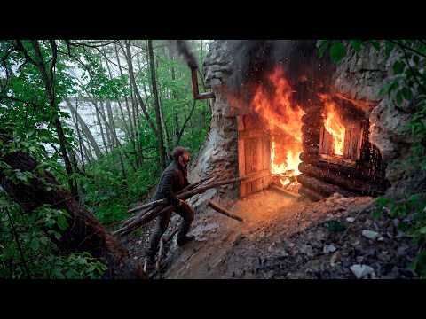 Fire Destroyed My Cave Cabin I Rebuilt It in 24 Hours