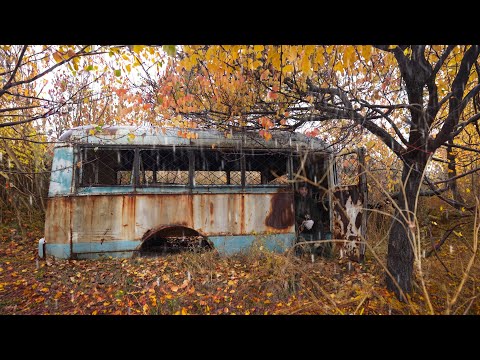 An old abandoned van saved me from the rain Solo