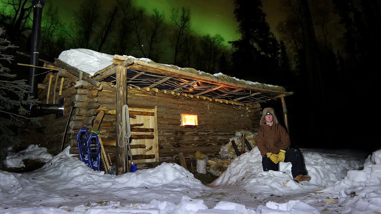 Solo Off-Grid Alaska: Dogs, Furniture & A Window