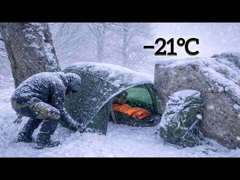 Can I survive in -21°C in the mountains without water or