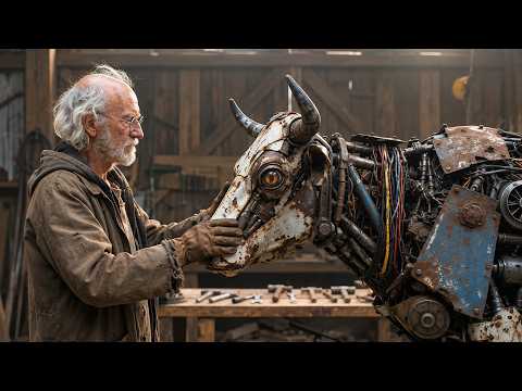 The Old Scavenger Successfully Builds a Cow Robot from
