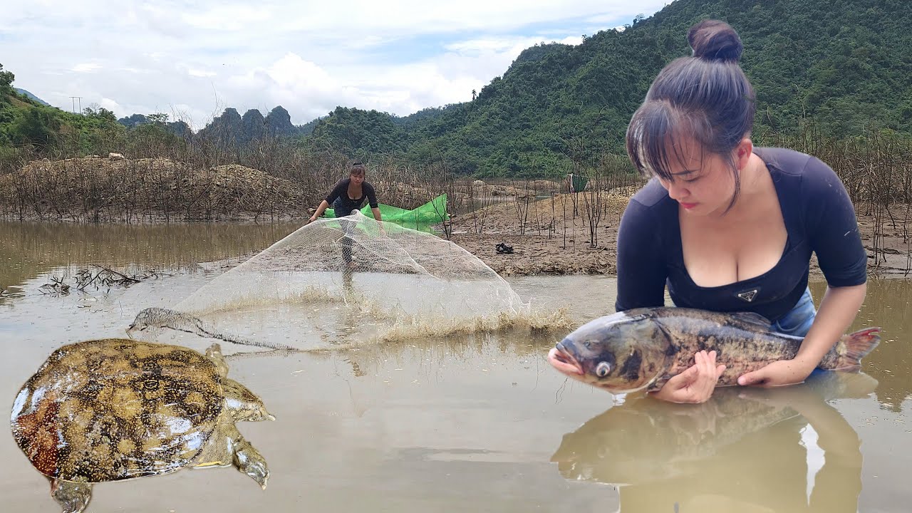 release bait overnight to attract big fish
