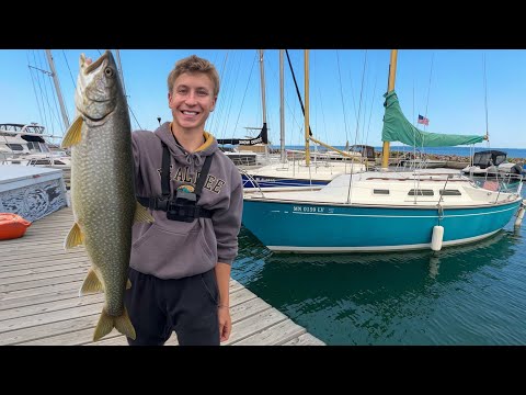 North Shore SAILBOAT Camping - Lake Trout Fishing & Islands