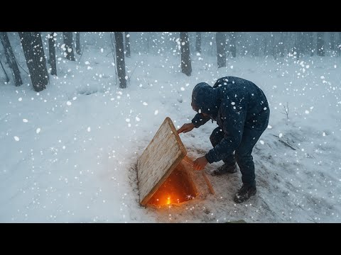 "Building a Warm, Secret Underground Shelter for Winter