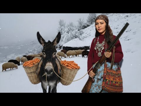 Mountain Village Winter: Life & Cooking Amidst the Snow!