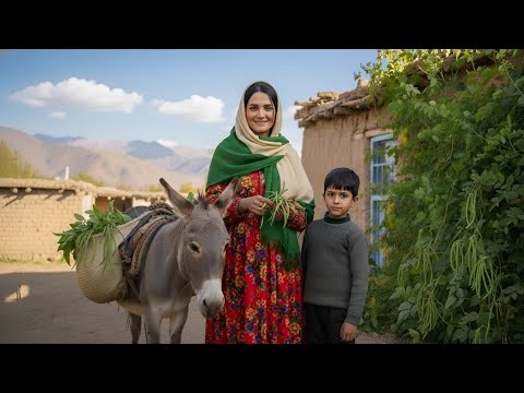Village Life In Iran's Mountain | Amazing Cooking & Donkey