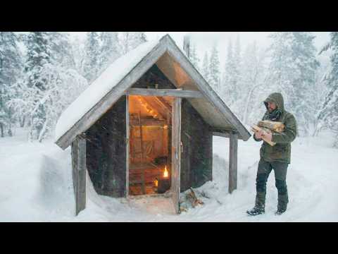 He Turns a Dugout into a Livable Forest Cabin Underground