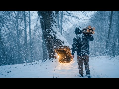 Surviving a −27°C (−17°F) Blizzard Alone in a Hot Tent-
