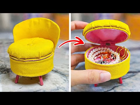 GİZEMLİ MİNİ EL İŞLERİ Eğlenceli DIY Saklama Fikirleri!