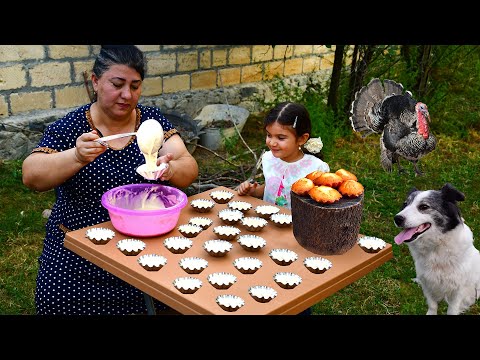 Rural Village Cooking CHICKEN and Making Delicious CAKES! |