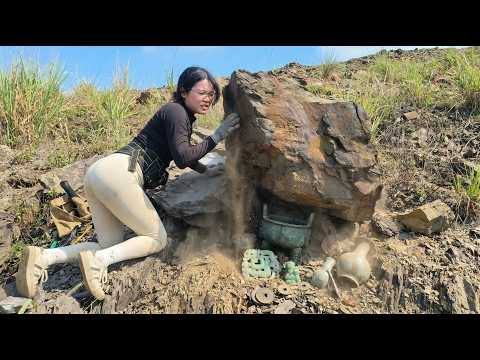 Young Girl Moved a Giant Rock… Discovered Ancient European