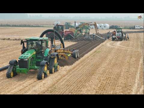 How Farmers Install Field Drain Tile 8RX 370 & 550