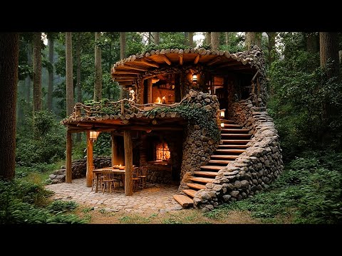 15 Days Building A Permanent Bushcraft Shelter: Wooden