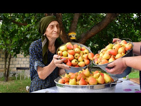 Harvesting Pears and Making Jam and Cooking The Best