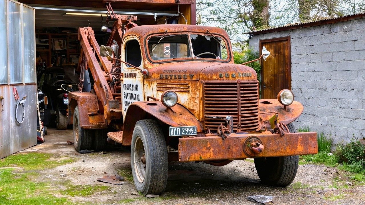 Man Restores 80-YEAR-OLD Tow Truck Back to New Start to