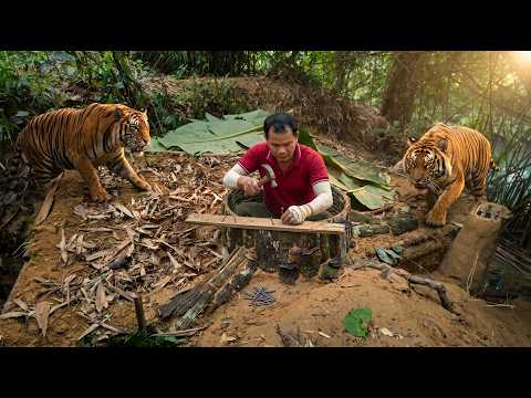 Timelapse: Building a Dugout Shelter to Survive Wild Animal