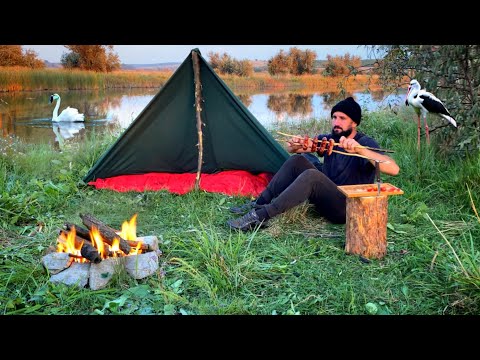 Rainy Camping in Ukrainian Steppe: Finding the Perfect