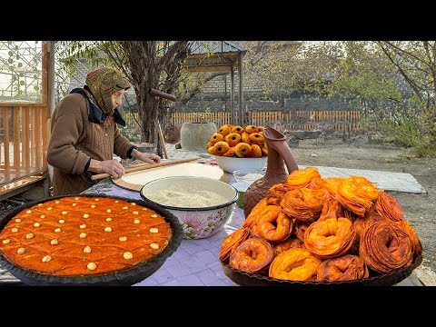 Mix of Baklava, Katlama and Traditional Walnut Gogal Recipe