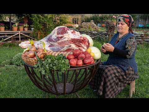 Cabbage Dolma & Shorba from Whole Beef Leg
